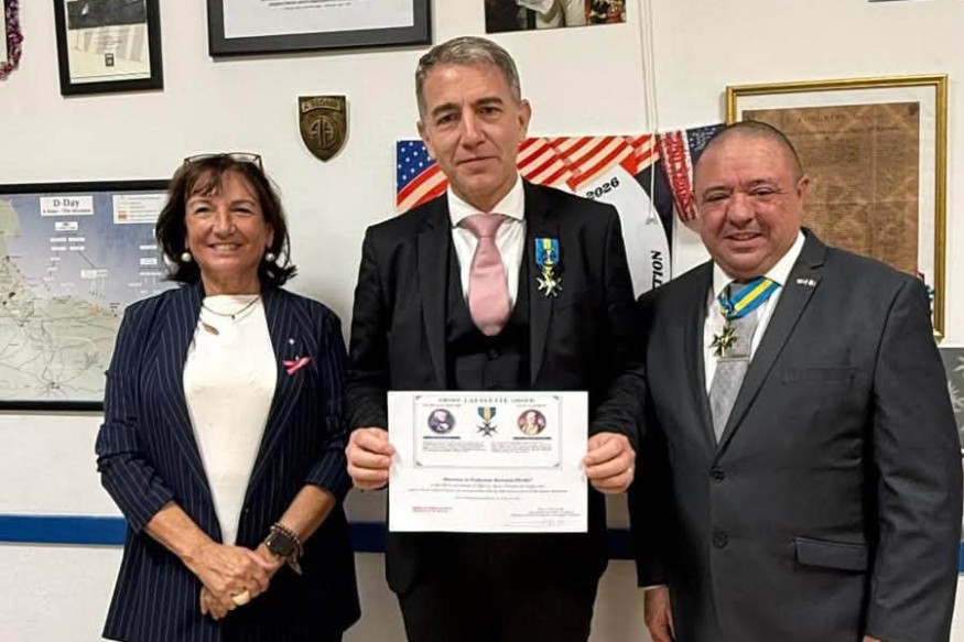 Menton : le professeur Bertrand Prunet distingué officier de l’Ordre de Lafayette